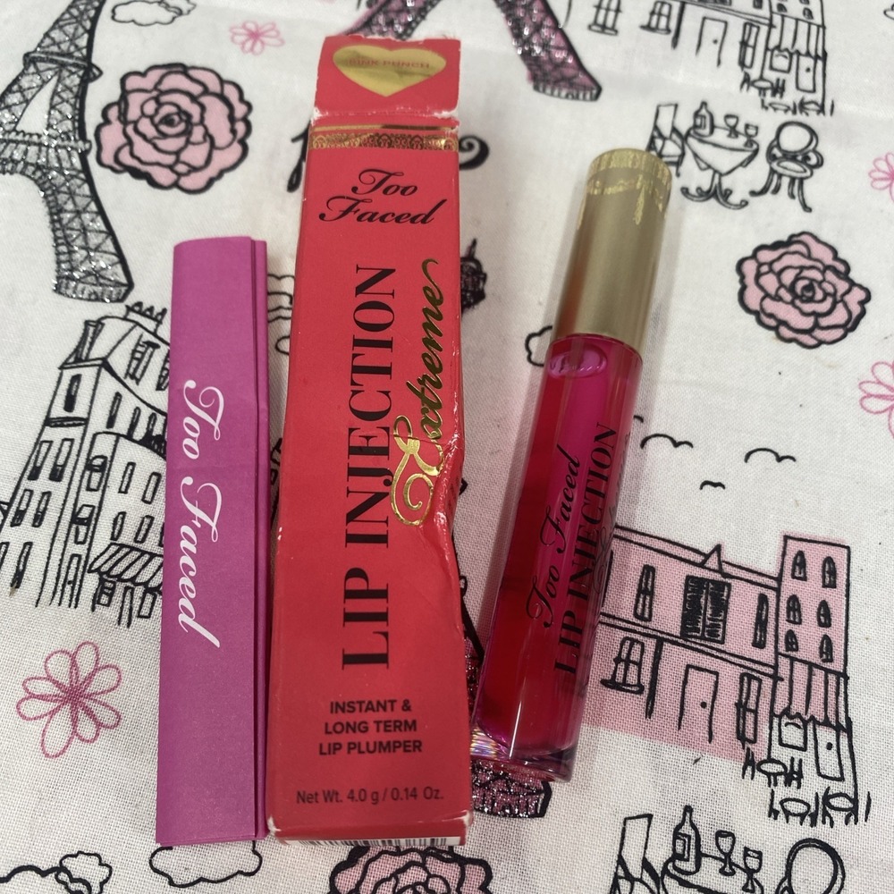 Too Faced Lip Injection EXTREME Instant Lip Plumper Pink Punch  BNI